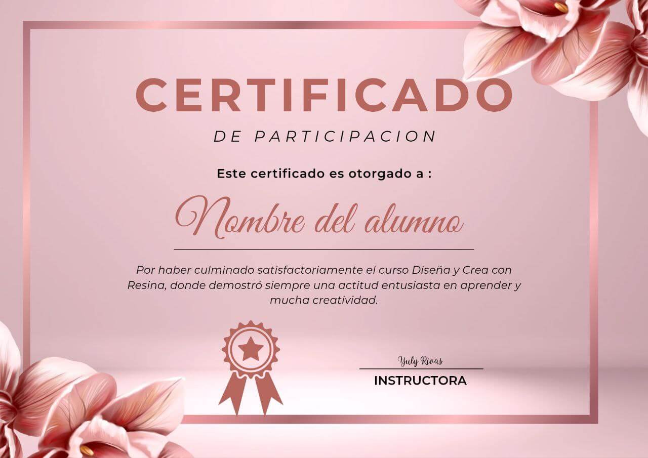 Certificado de participación